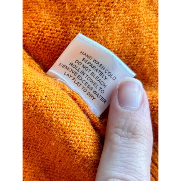 Modcloth Snuggly Variety Oversized Long Cardigan Sweater Orange Size Medium - Picture 11 of 13